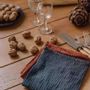 Linge de table textile - Serviettes de table en double gaze de coton (Lot de 2) - LES PENSIONNAIRES
