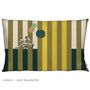 Coussins textile - HOUSSE DE COUSSIN , TOILE, COLLECTION BAYADERE, 5 imprimés - ROSE DE FONTAINE