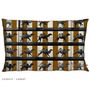 Coussins textile - HOUSSE DE COUSSIN , TOILE, COLLECTION BAYADERE, 5 imprimés - ROSE DE FONTAINE