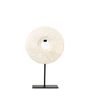 Decorative objects - The Marble Disc on Stand - White - M - BAZAR BIZAR - COASTAL LIVING