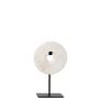 Decorative objects - The Marble Disc on Stand - White - S - BAZAR BIZAR LIVING