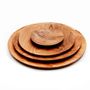 Platter and bowls - The Teak Root Round Plate - XS - BAZAR BIZAR LIVING