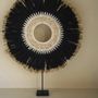 Other wall decoration - The Mojo Raffia On Stand - Black Natural - L - BAZAR BIZAR LIVING