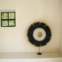 Other wall decoration - The Mojo Raffia On Stand - Black Natural - L - BAZAR BIZAR LIVING