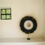 Other wall decoration - The Mojo Raffia On Stand - Black Natural - L - BAZAR BIZAR LIVING