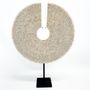 Objets de décoration - Papua Shell Disc Sur Pied - Blanc - XXL - BAZAR BIZAR LIVING