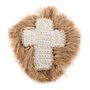 Decorative objects - The Raffia Shell Cross - Natural White - L - BAZAR BIZAR LIVING