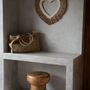 Decorative objects - The Raffia Shell Heart - Natural White - L - BAZAR BIZAR LIVING