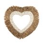 Decorative objects - The Raffia Shell Heart - Natural White - L - BAZAR BIZAR LIVING