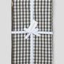 Table linen - Linen and cotton gingham tablecloth. - LES PENSIONNAIRES