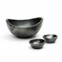 Bols - Le Bol Curved Brûlés - Noir - Lot De 3 - BAZAR BIZAR LIVING