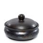 Platter and bowls - The Burned Curry pot With Pattern - Black - BAZAR BIZAR LIVING