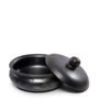 Platter and bowls - The Burned Curry pot With Pattern - Black - BAZAR BIZAR LIVING