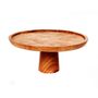 Platter and bowls - The Teak Root Cake Dish - L - BAZAR BIZAR LIVING