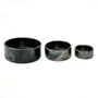 Platter and bowls - The Burned Cylinder Dish - Black - Set of 3 - BAZAR BIZAR - COASTAL LIVING