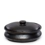 Platter and bowls - The Burned Oval Pot - Black - BAZAR BIZAR LIVING