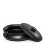 Platter and bowls - The Burned Oval Pot - Black - BAZAR BIZAR LIVING