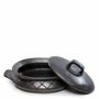 Plats et saladiers - Le Pot Ovale Brûlé avec Motif et Poignées Latérales - Noir - BAZAR BIZAR LIVING