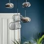 Suspensions - Mono Suspension Galet Ambre/Chrome - MOSS SERIES