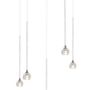 Suspensions - Lustre Cristal Rond (5) - MOSS SERIES