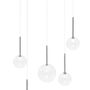 Decorative objects - 5" Round Bubble Chandelier - MOSS SERIES