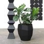 Floral decoration - PRISME natural slate faceted octagonal planter - LE TRÈFLE BLEU