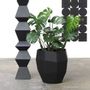 Floral decoration - PRISME octagonal faceted natural slate planter - LE TRÈFLE BLEU