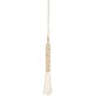 Decorative objects - The Wooden Beads with Cotton Tassel - Natural White - BAZAR BIZAR - COASTAL LIVING