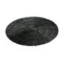 Placemats - The Alang Alang Placemat - Round - Black - BAZAR BIZAR - COASTAL LIVING