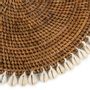 Placemats - The Colonial Shell Placemat - Natural Brown - BAZAR BIZAR - COASTAL LIVING