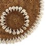 Placemats - The Colonial Shell Placemat - Natural Brown - BAZAR BIZAR - COASTAL LIVING