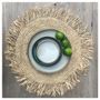 Sets de table - Le Set De Table Fringe Raffia - Rond - Naturel - BAZAR BIZAR LIVING