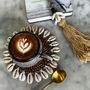 Decorative objects - The Cowrie Tassel Keychain - Mocca - BAZAR BIZAR LIVING