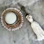 Decorative objects - The Cowrie Tassel Keychain - White - BAZAR BIZAR LIVING