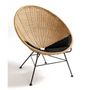 Lounge chairs for hospitalities & contracts - ARMCHAIR OVALO - CRISAL DECORACIÓN