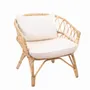 Armchairs - Rattan armchair with cushions - LESKY - HYDILE
