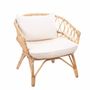 Fauteuils - LESKY - Fauteuil en rotin avec coussins - HYDILE