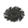 Placemats - The Fringe Raffia Coaster - Black - BAZAR BIZAR LIVING