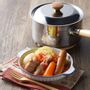 Saucepans  - 18 cm stainless steel pot, hammered with lid - Yukihira/YOSHIKAWA collection - ABINGPLUS
