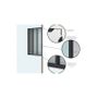 Kitchens furniture - VERREA aluminum interior canopy - 6 clear windows - Sandblasted black - 207 x 123 cm - 🇫🇷 VERREA
