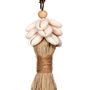 Decorative objects - The Raffia Cowrie Shell Keychain - BAZAR BIZAR LIVING