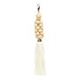 Decorative objects - The Wooden Beads Keychain - Natural White - BAZAR BIZAR LIVING