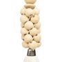 Decorative objects - The Wooden Beads Keychain - Natural White - BAZAR BIZAR LIVING