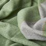 Decorative objects - Lime Scadán Herringbone Merino Throw Blanket - CUSHENDALE