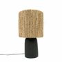 Desk lamps - The Chalki Table Lamp - Black Natural - BAZAR BIZAR LIVING