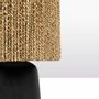 Desk lamps - The Chalki Table Lamp - Black Natural - BAZAR BIZAR LIVING