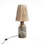 Lampes de bureau - La Lampe de Table Ithaka - Gris Antique Naturel - BAZAR BIZAR LIVING