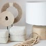 Desk lamps - The Teak Wood Table Lamp - Natural White - BAZAR BIZAR LIVING