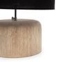 Desk lamps - The Teak Wood Table Lamp - Natural Black - BAZAR BIZAR - COASTAL LIVING