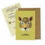 Anniversaires - 6 invitations eco-friendly Savane avec enveloppes - ANNIKIDS